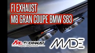 FI Exhaust  BMW S63 Powered M8 Gran Coupe F93 [upl. by Eiramaliehs]