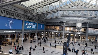 NYC Moynihan Train Hall Mall 2024 [upl. by Enitsenrae]