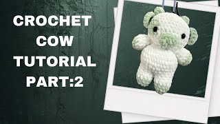 Crochet cow tutorial  Part 2  Learn to crochet head crochetcow crochetpattern amigurumi [upl. by Neysa]