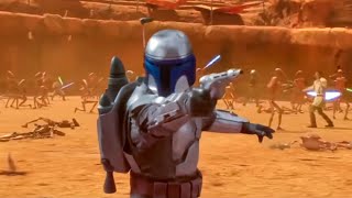 Jango Fett REAL Death Scene is brutal [upl. by Salahcin]