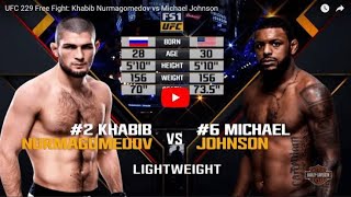 UFC 242 khabib Nurmagomedov vs Michael Johnson full fight [upl. by Uahc9]