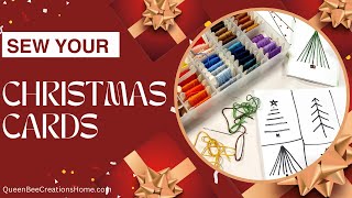 Make Sewn Christmas Cards [upl. by Koch]