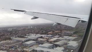 Storm Eunice BA288 landing Heathrow Friday 18th February 2022 1250pm [upl. by Rubenstein]