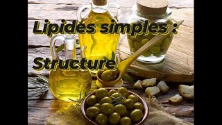 LIPIDES SIMPLE  STRUCTURE [upl. by Ydaj]