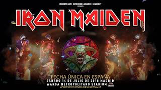 Iron Maiden en España sábado 14 de Julio de 2018 en Wanda Metropolitano Madrid [upl. by Ttenna]