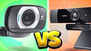 Logitech C615 Webcam vs Aukey LM1E Webcam  Side By Side [upl. by Ayotnom]