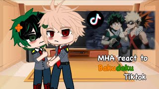 MHA react to Bakudeku Tiktok🥦💥🧡Gacha Club💚 [upl. by Annahgiel]