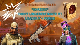 Fortnite STW THE SIEGEBREAKER SHREDS End Game Soldier Loadout  Best Perks [upl. by Editha433]