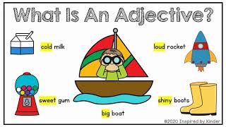 What is an Adjective Adjectives for KindergartenFirst Grade [upl. by Ginevra]