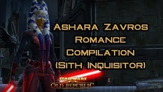 SWTOR Ashara Zavros Romance compilation Sith Inquisitor [upl. by Inverson]