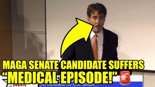 MAGA Senate Candidate Suffers “MEDICAL EPISODE” At DEBATE [upl. by Eissirk447]