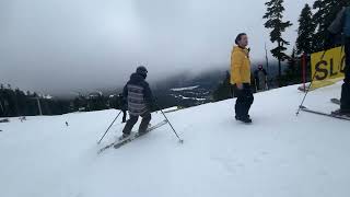 Blackcomb  Skiing Down To Base  February 23 2024 [upl. by Anelad]