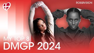 🇩🇰 Dansk Melodi Grand Prix 2024  MY TOP 8 Denmark Eurovision 2024 [upl. by Ayekal]