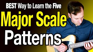 MAJOR SCALE Guitar Patterns  How to REALLY know them [upl. by Harrod]