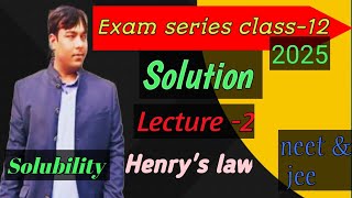 Solution विलयन। Class12 Neet amp IIT JEE [upl. by Klara]