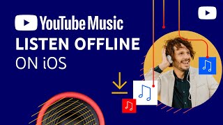 Download music to listen offline with YouTube Music iOS [upl. by Imaon939]