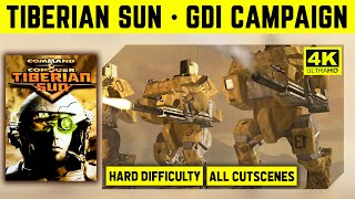 CampC TIBERIAN SUN 4K  GDI CAMPAIGN ON HARD  ALL CUTSCENES [upl. by Yahsram]