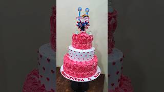 3 Step Anniversary cake design shortvideo trending ytshorts viral [upl. by Erelia740]