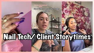 NAIL TECH FGHTS A CLIENT UGLY SALON NAILS STORYTIMES [upl. by Alethia]