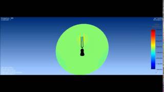 DytranActran  Tuning Fork Impact Noise [upl. by Anitsugua278]