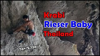 Rieser Baby 7a512a Ton Sai Beach Wall Krabi Thailand [upl. by Llednahc111]