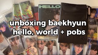 unboxing baekhyun hello world  pobs [upl. by Margery552]