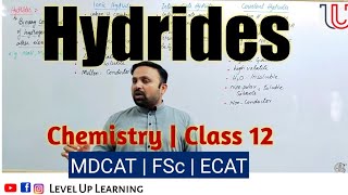 Hydrides  Types of Hydrides  Trend in Periodic Table  class 12 Chemistry  Mwaqas  MDCAT ECAT [upl. by Lynnett798]