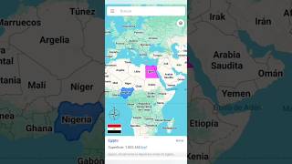 Egipto vs Nigeria Comparando Tamaños de Países 😱 geografiamundial [upl. by Perrin117]