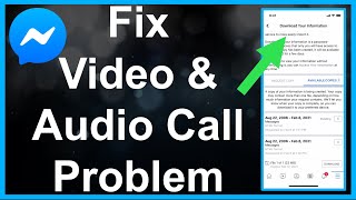 FIX Messenger Video amp Voice Call Problem [upl. by Jutta]