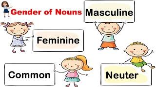 Gender of Nouns  English Grammar  Teacher Beth Class TV [upl. by Yrolam]