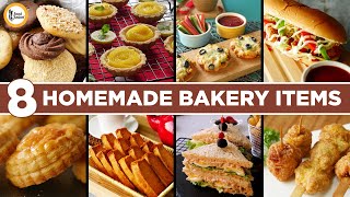 8 Homemade Bakery Items Recipes By Food Fusion [upl. by Annam]