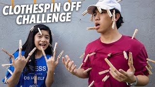 CLOTHESPIN OFF CHALLENGE  Ranz and Niana [upl. by Einafats]