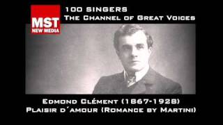 100 Singers  EDMOND CLÉMENT [upl. by Phaedra]