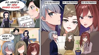 Manga Dub All three of my roommates are my ex girlfriends RomCom [upl. by Isiah]