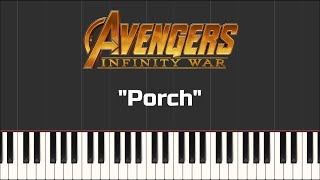 Avengers Infinity War  Porch Synthesia Piano [upl. by Furlong745]