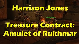 World of Warcraft WoD  Harrison Jones Treasure Contract Amulet of Rukhmar Questline WoW 61 [upl. by Orabel167]