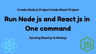 How to Run Nodejs Project Inside React Project with One Command  React Js  Node JS [upl. by Ennire]