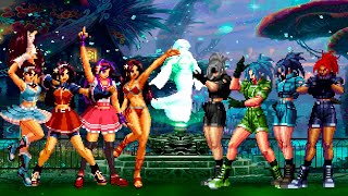 KOF Mugen Athena Asamiya Team vs Leona Heidern Team [upl. by Ermanno]