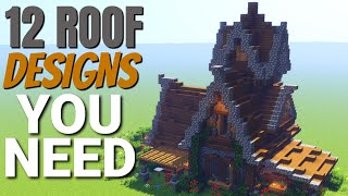 12 Minecraft Roof Designs YOU NEED How to Build a Roof in Minecraft with WORLD DOWNLOAD 2020 [upl. by Onaivlis10]