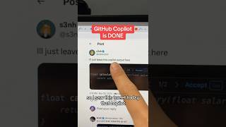 GitHub Copilot is DONE programmer coder softwareengineer dev webdev ai github copilot [upl. by Lalise]