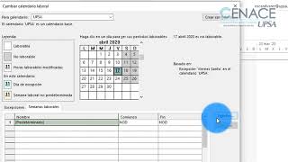 MS Project Configurar el Calendario Laboral [upl. by Aneeled]