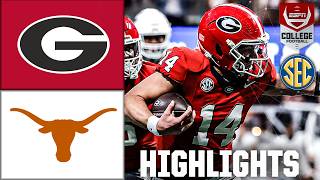 SEC Championship Georgia Bulldogs vs Texas Longhorns  Full Game Highlights  ESPN CFB [upl. by Trisa]