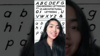 engineering lettering vs architectural lettering ✏️ [upl. by Januarius]