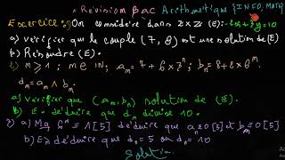 Révision Bac info Bac Math Arithmétique [upl. by Euginom]