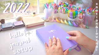 my 2022 bullet journal setup ✨ [upl. by Ainevuol]