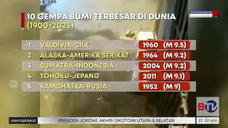 Daftar 10 Gempa Bumi Terbesar di Dunia Pernah Terjadi di Indonesia [upl. by Oleic629]