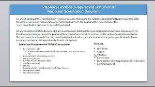 Understanding Functional Specification Document FSD And Function Requirement Document FRD [upl. by Froh552]