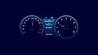 Modern Speedometer UI Animation [upl. by Nnaeirb686]