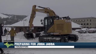 Crews finish course for Jibba Jabba event in Houghton [upl. by Nedloh]