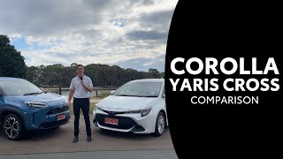 Corolla vs Yaris Cross Comparison [upl. by Hurst]